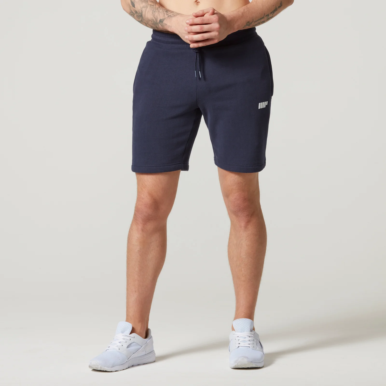 Tru-Fit Zip Sweatshorts - S - Navy Image 1