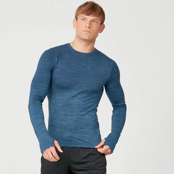 MP Men's Seamless Long Sleeve T-Shirt - Slate