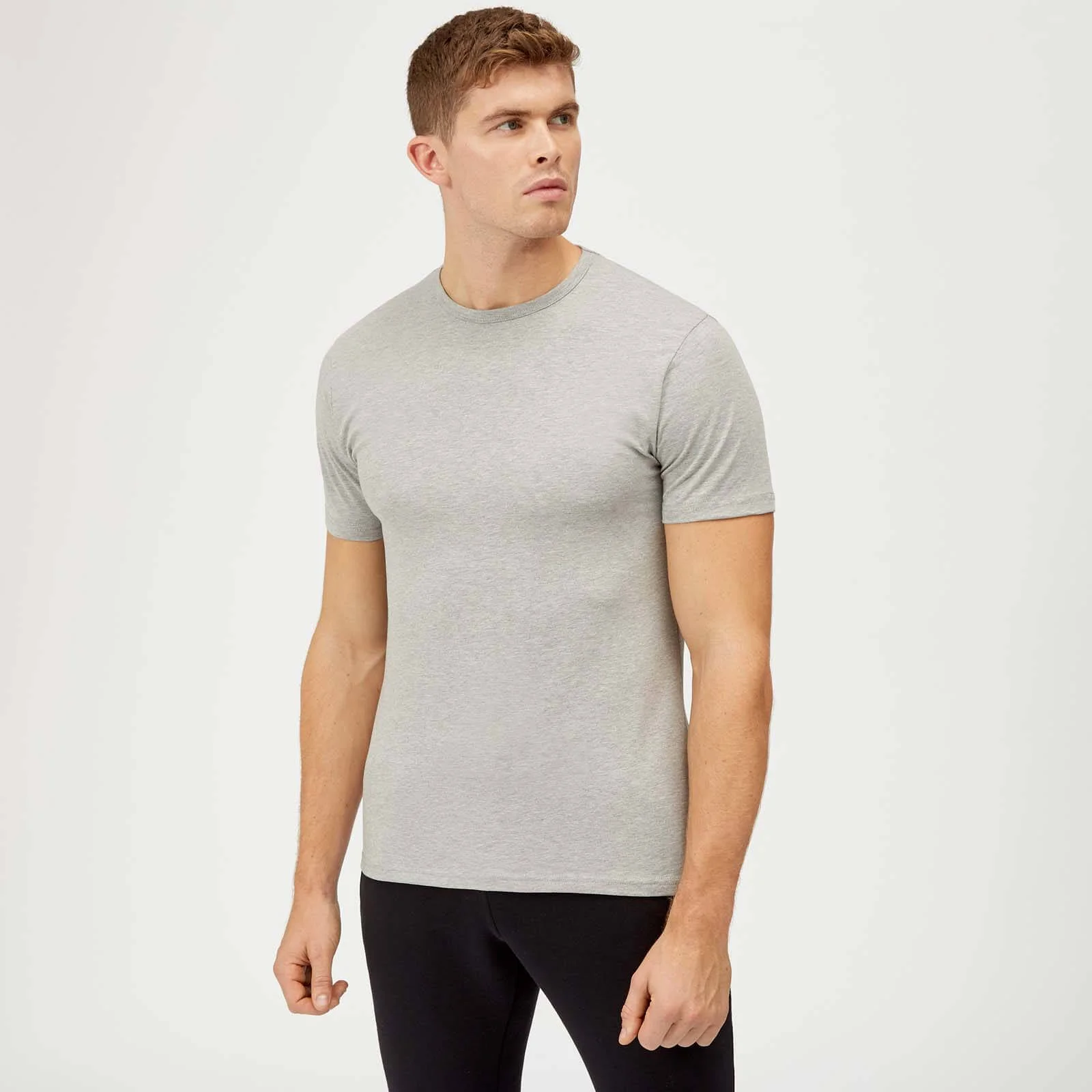 Myprotein Plain Grey Marl POD T-Shirt - XS Image 1