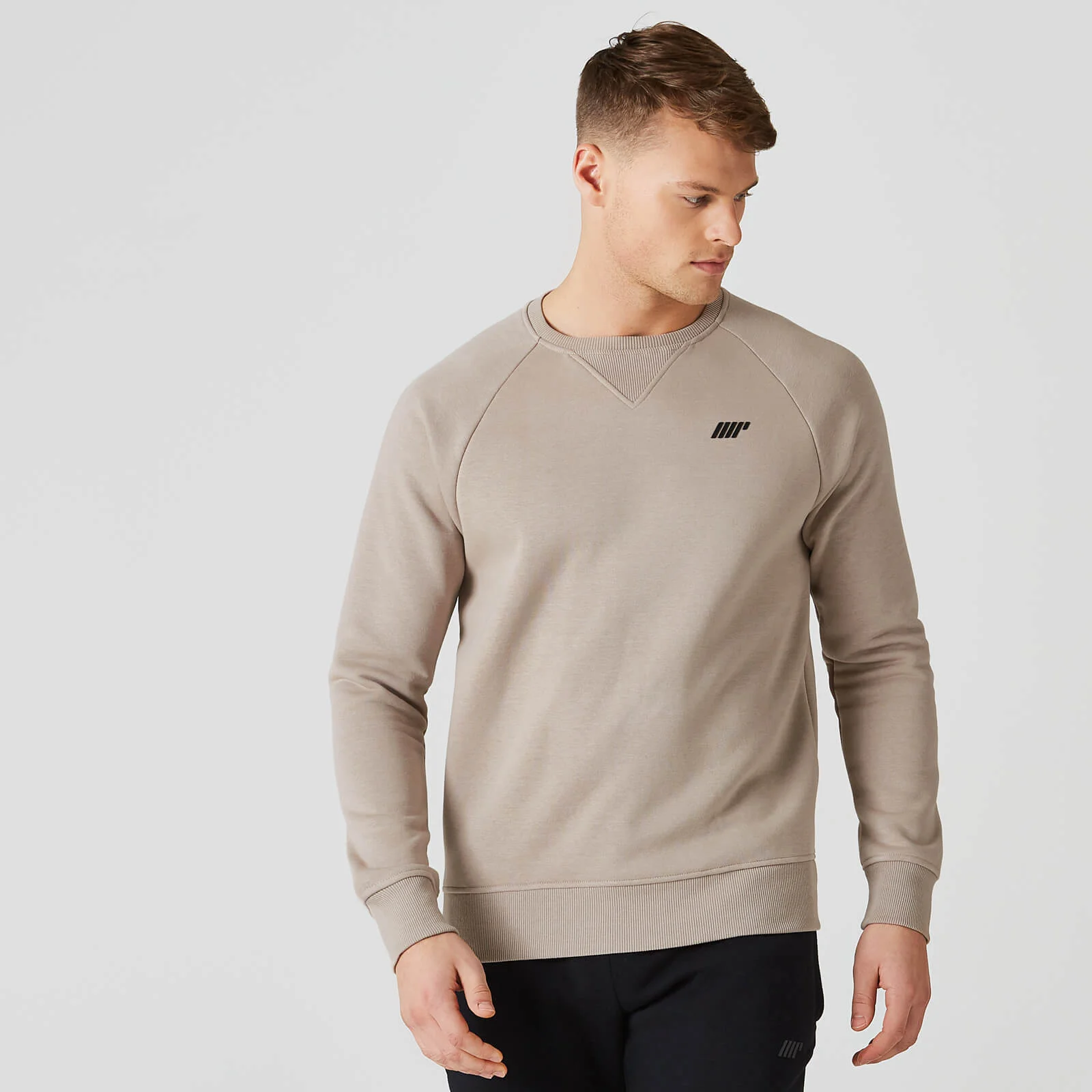 MP Men's Tru-Fit Crew Neck 2.0 - Taupe - XS Image 1