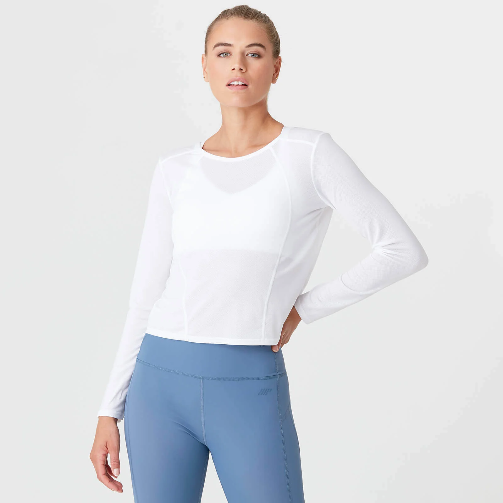 Dry-Tech Long Sleeve T-Shirt - White - XS Image 1