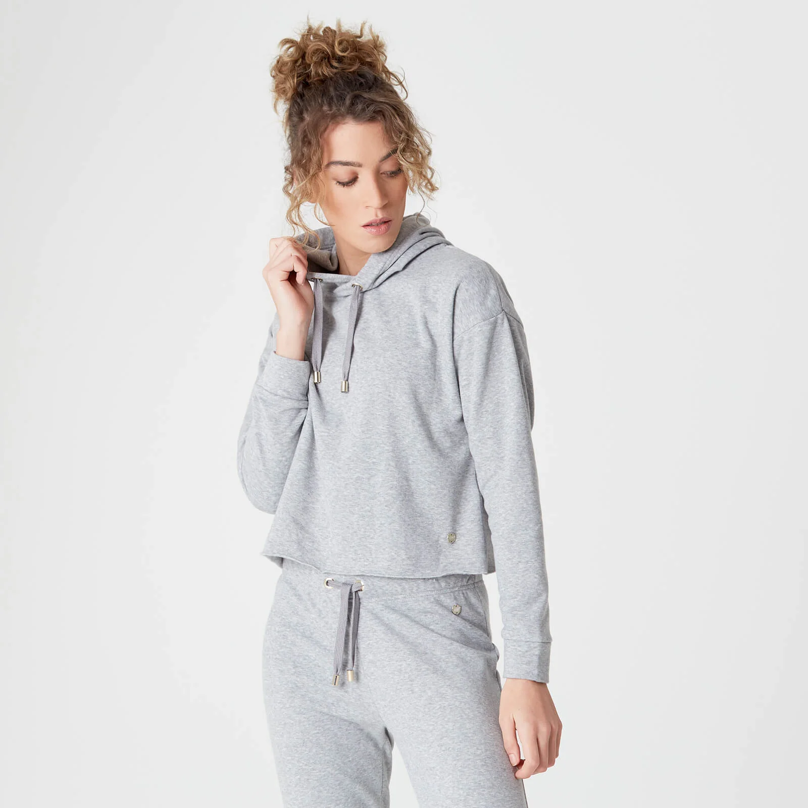 Luxe Lounge Hoodie - Grey Marl - XS Image 1