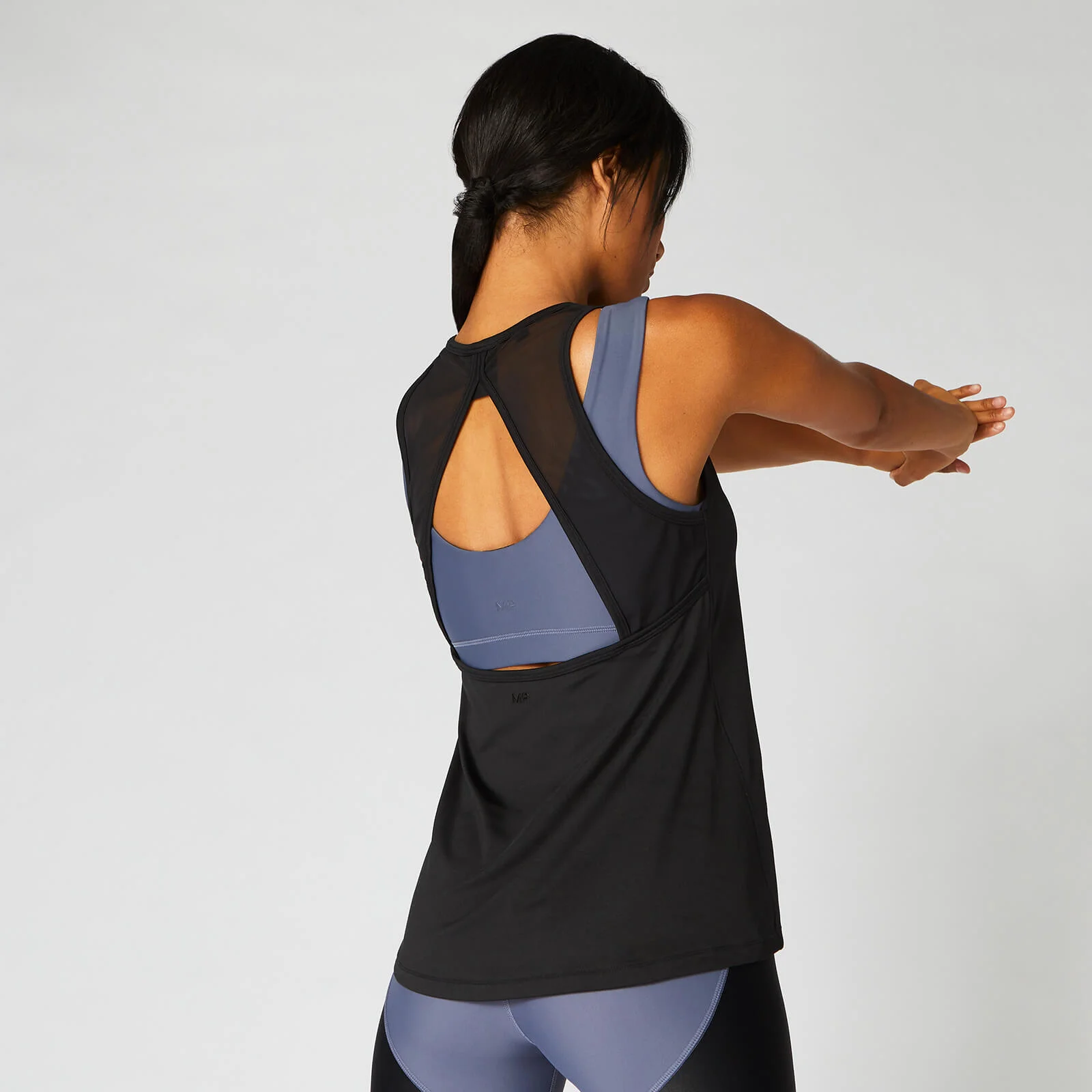 MP Women's Mesh Detail Open Back Vest - Black - XS Image 1