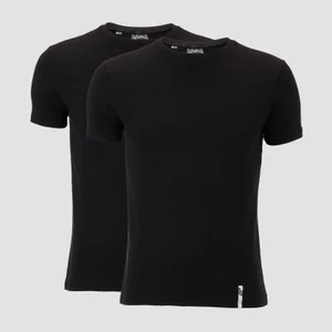 MP Men's Luxe Classic Crew T-Shirt - Black/Black (2 Pack) - Size XL