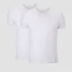 MP Men's Luxe Classic V-Neck T-Shirt - White/White (2 Pack)