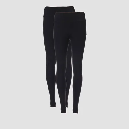 MP Women's Power Mesh Leggings - Black/Black (2 Pack)