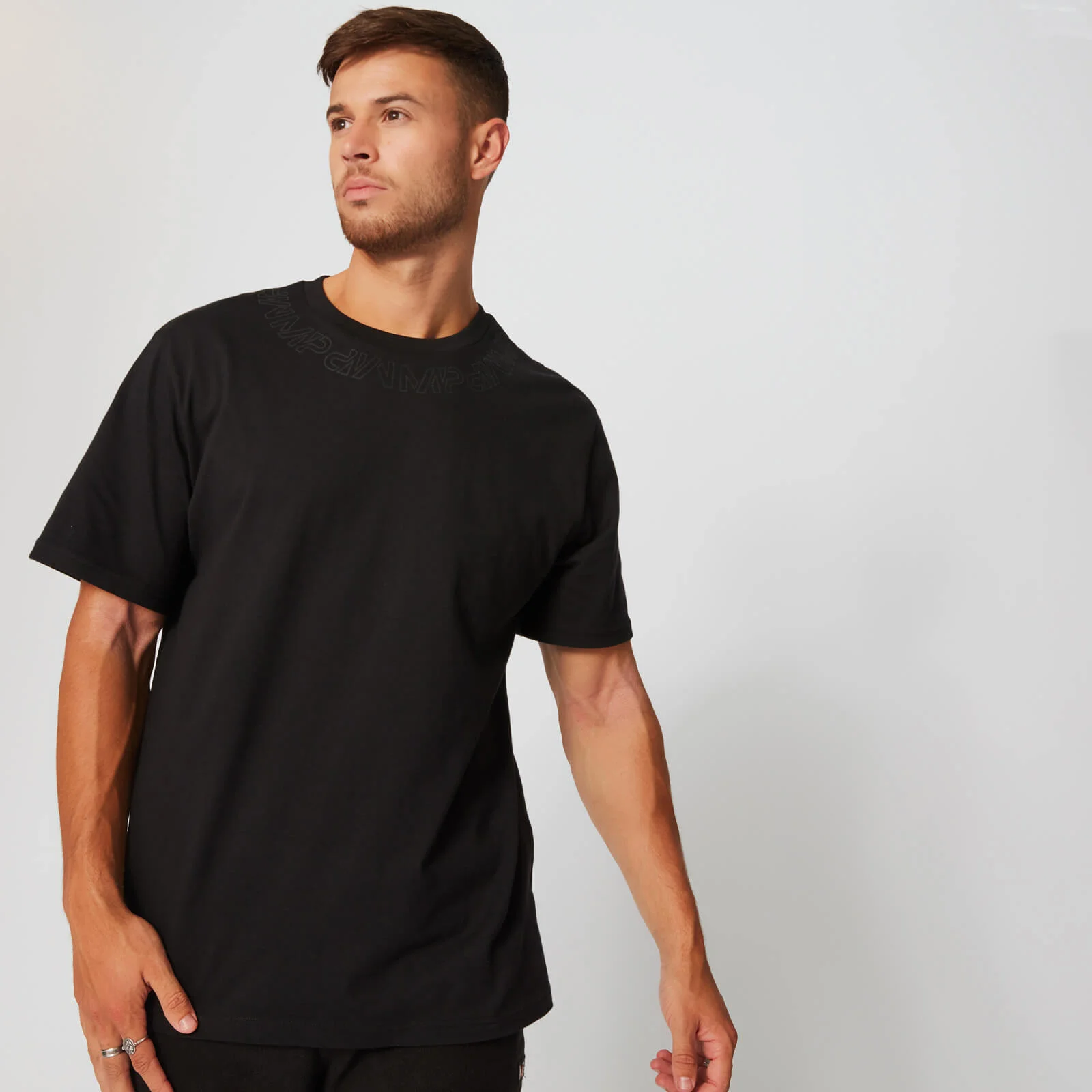 MP Men's Neckline Graphic T-Shirt - Black - XS Image 1