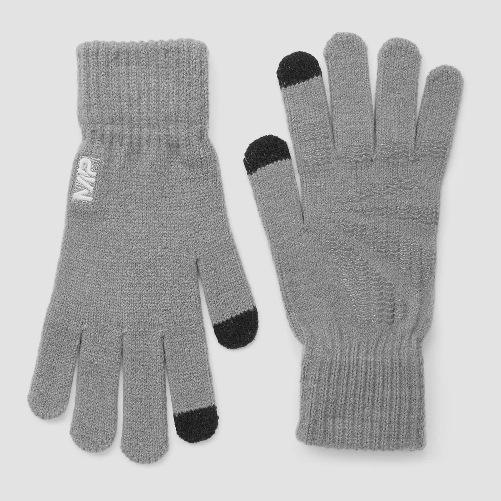 MP Knitted Gloves - Grey - S/M Image 1