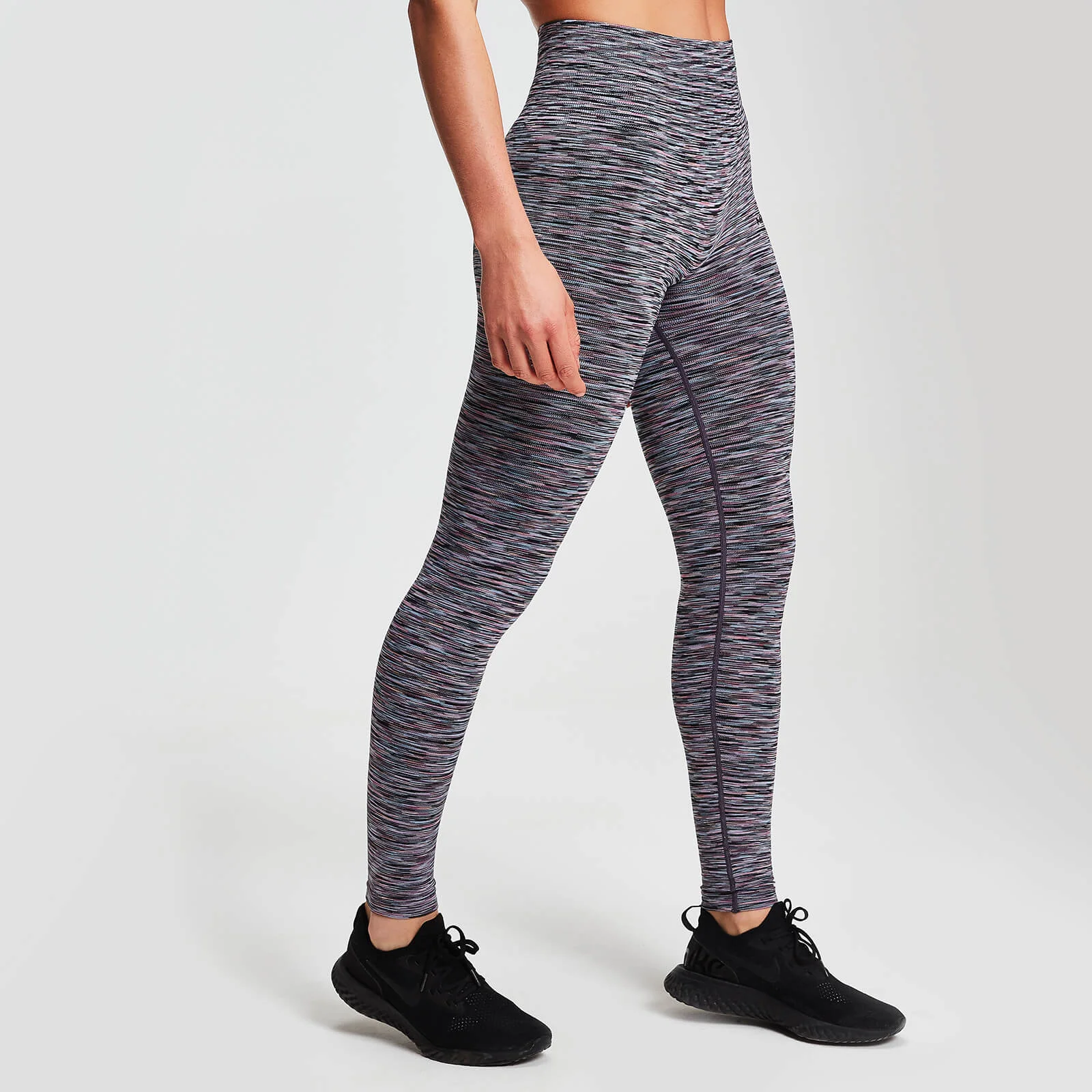 MP Space Dye Seamless Women's Leggings - Black - XS Image 1