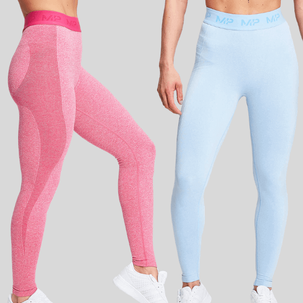 MP Women's Birthday Leggings - Super Pink/Sky Blue (2 Pack) - XS Image 1