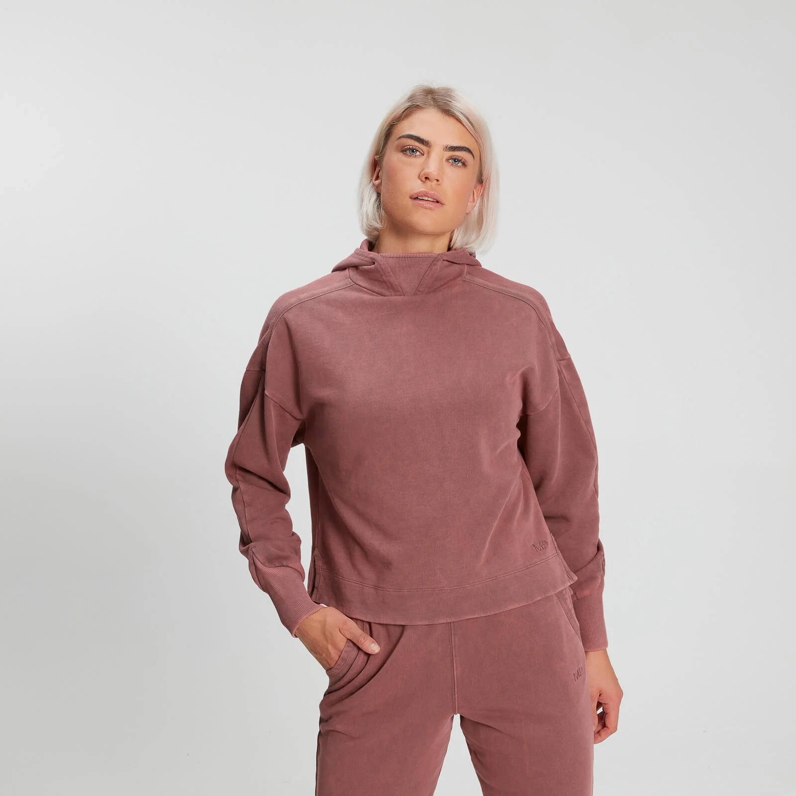 MP Women's Training Washed Hoodie - Washed Pink - XS Image 1