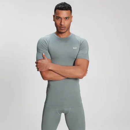 MP Men's Training Short Sleeve Baselayer - Storm