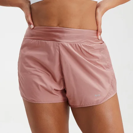 MP Women's Velocity Double Layered Shorts- Washed Pink