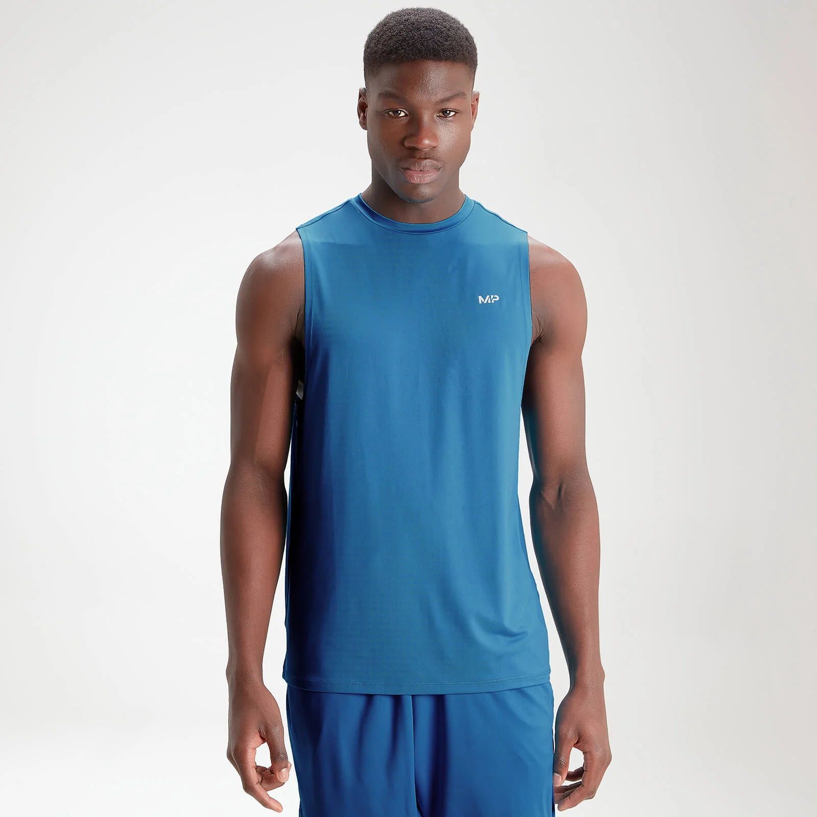 MP Men's Essentials Training Tank Top - Aqua - XXS Image 1