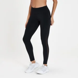 MP Women's Power Mesh Leggings - Black - Size XXS