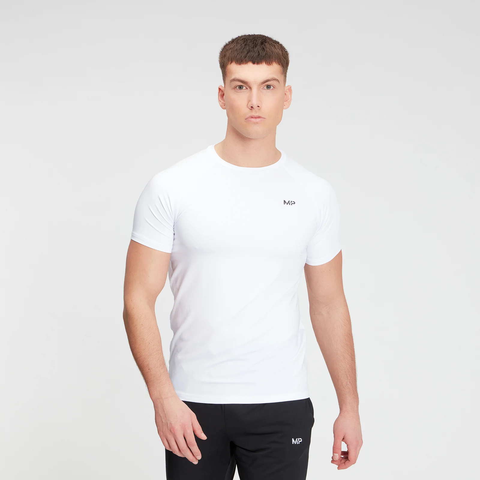 MP Men's Training Short Sleeve T-Shirt - White - XXL Image 1