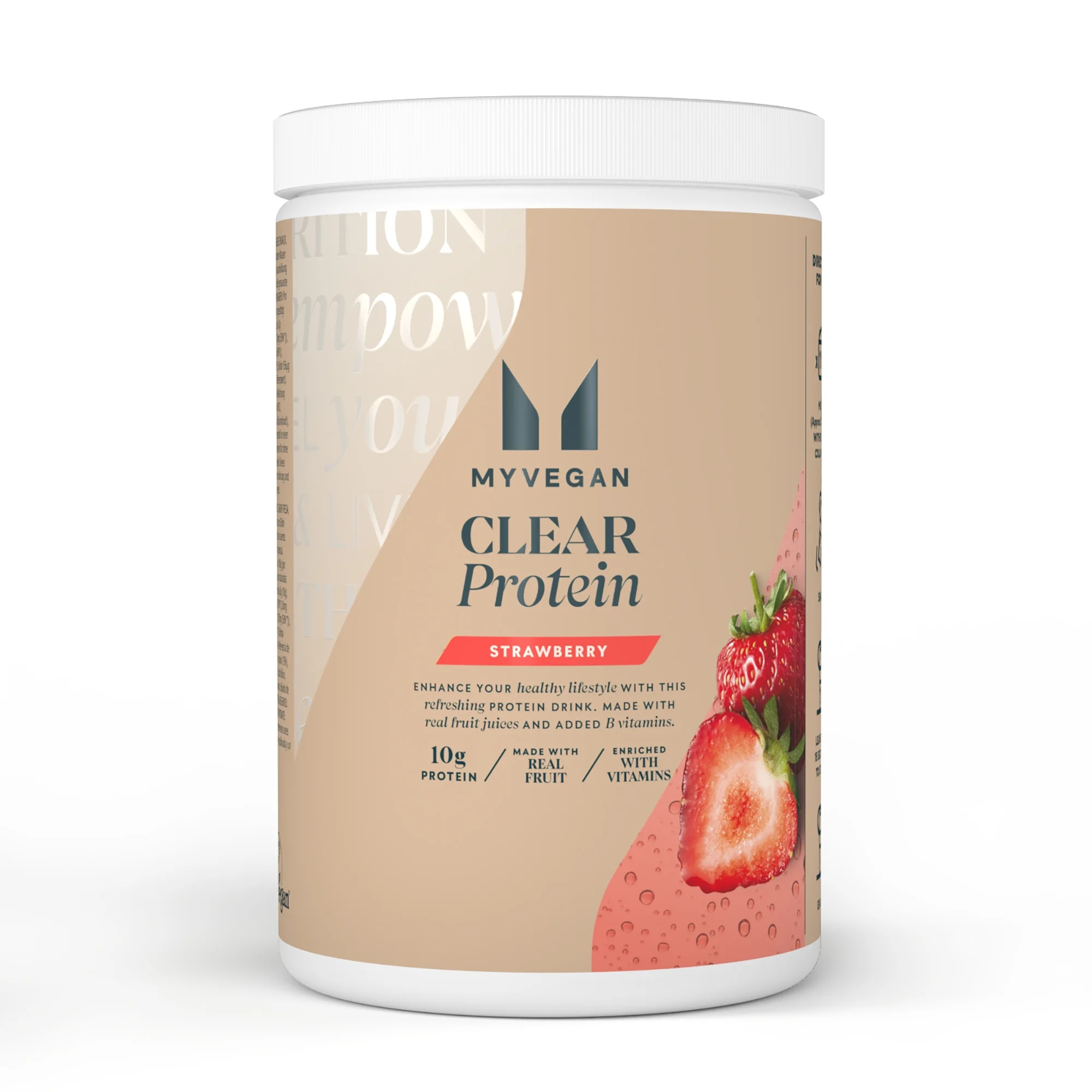 Clear Vegan Protein - 20servings - Strawberry Image 1