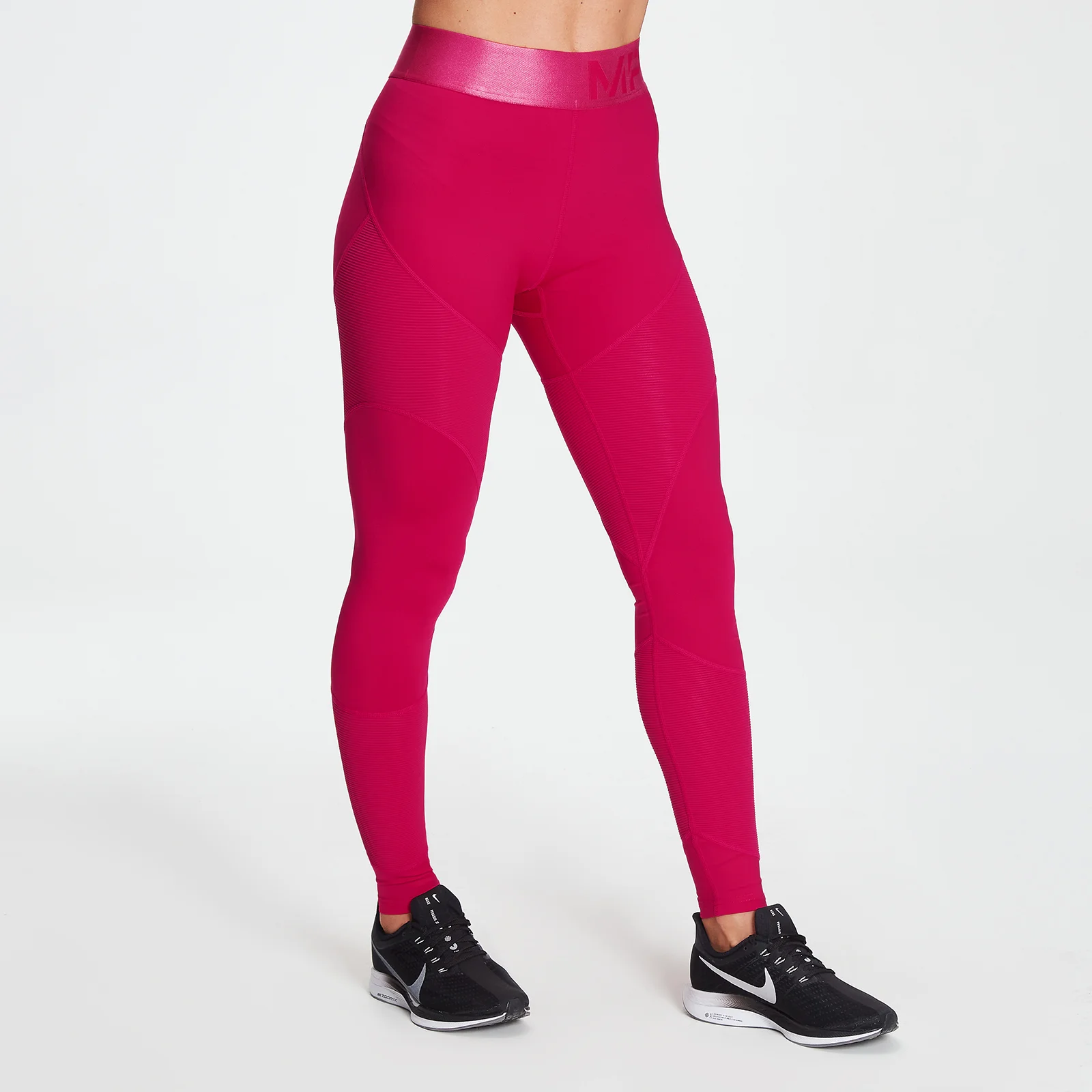 MP Women's Adapt Textured Leggings- Virtual Pink - XXS Image 1