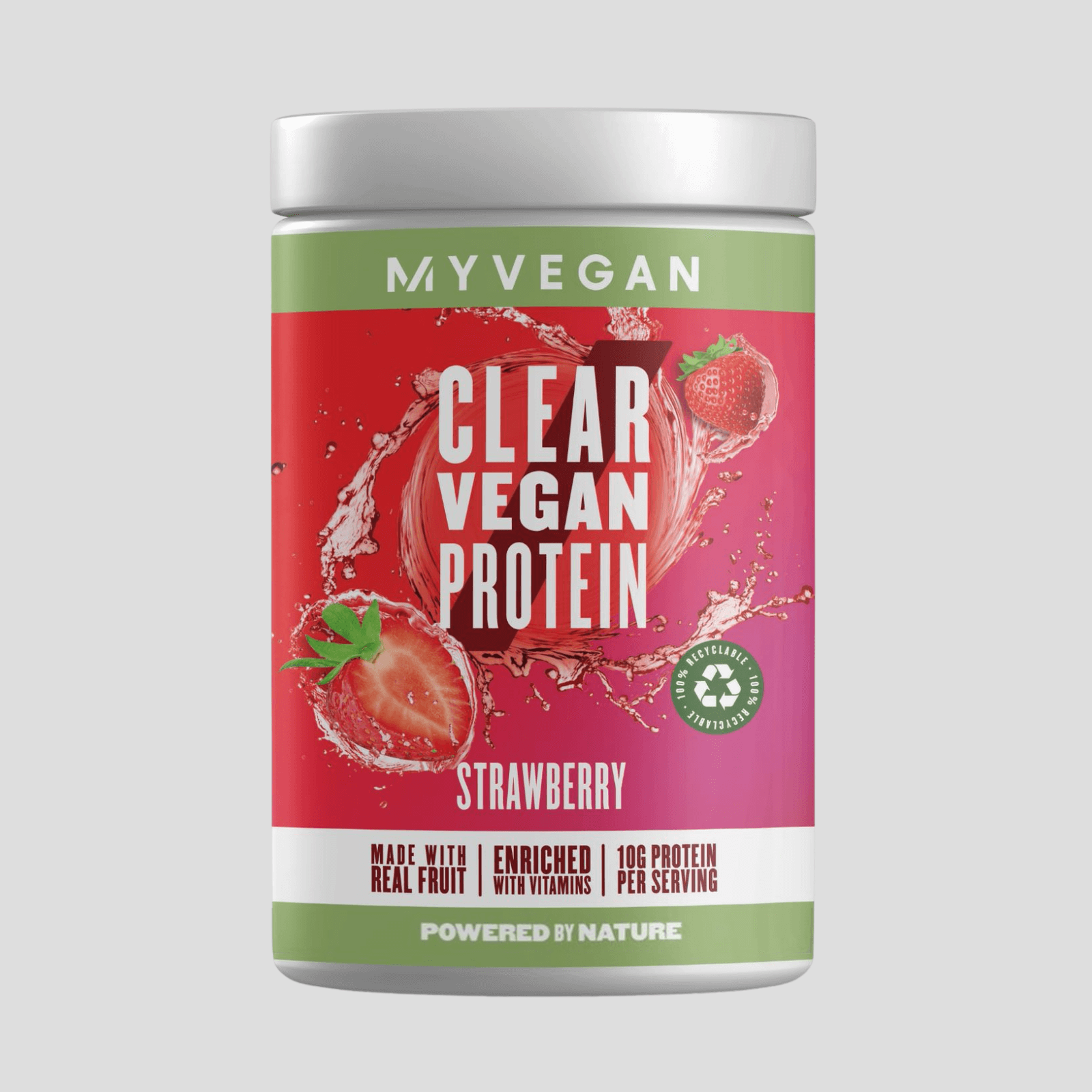 Clear Vegan Protein - 40servings - Strawberry Image 1
