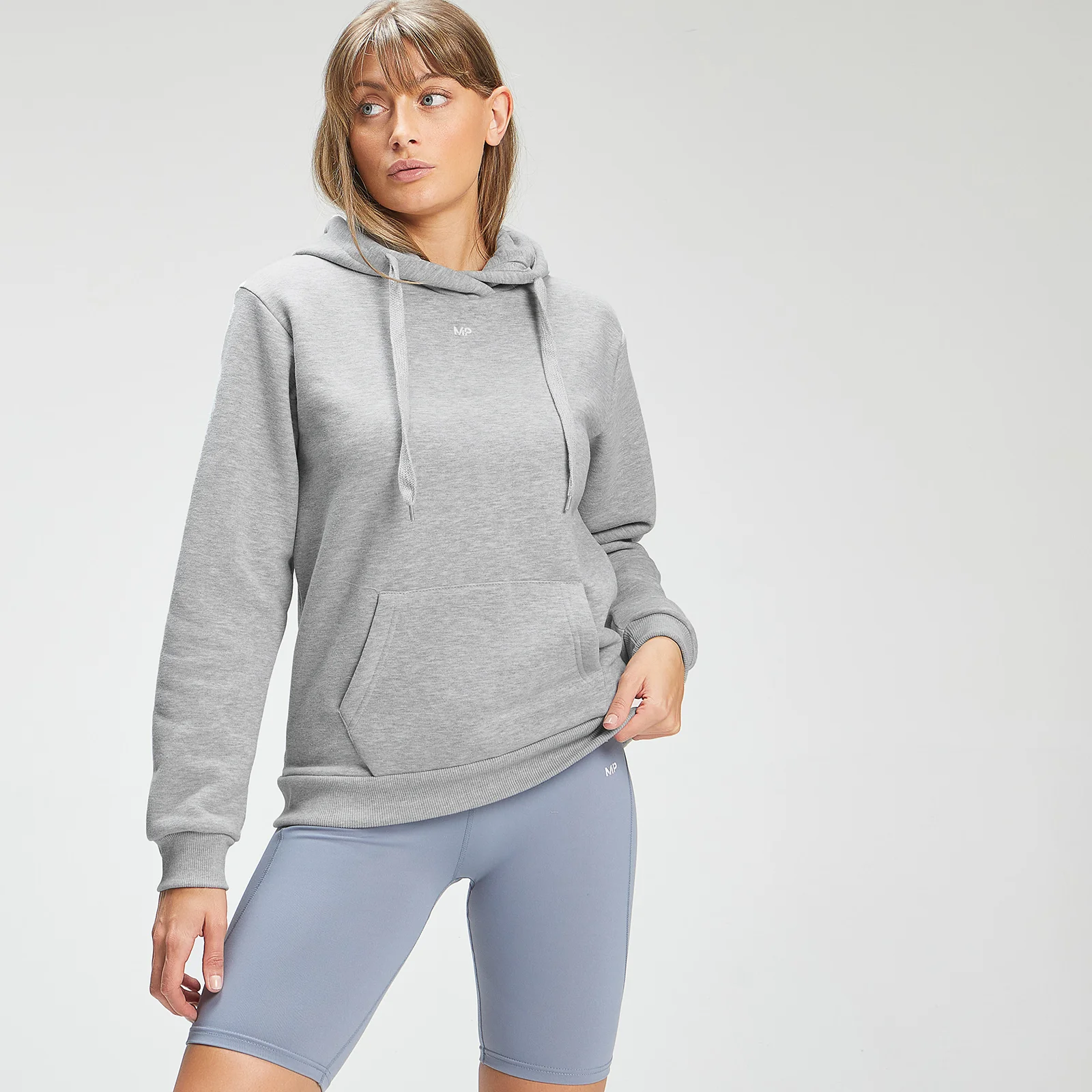 MP Women's Rest Day Hoodie - Grey Marl - XXS Image 1
