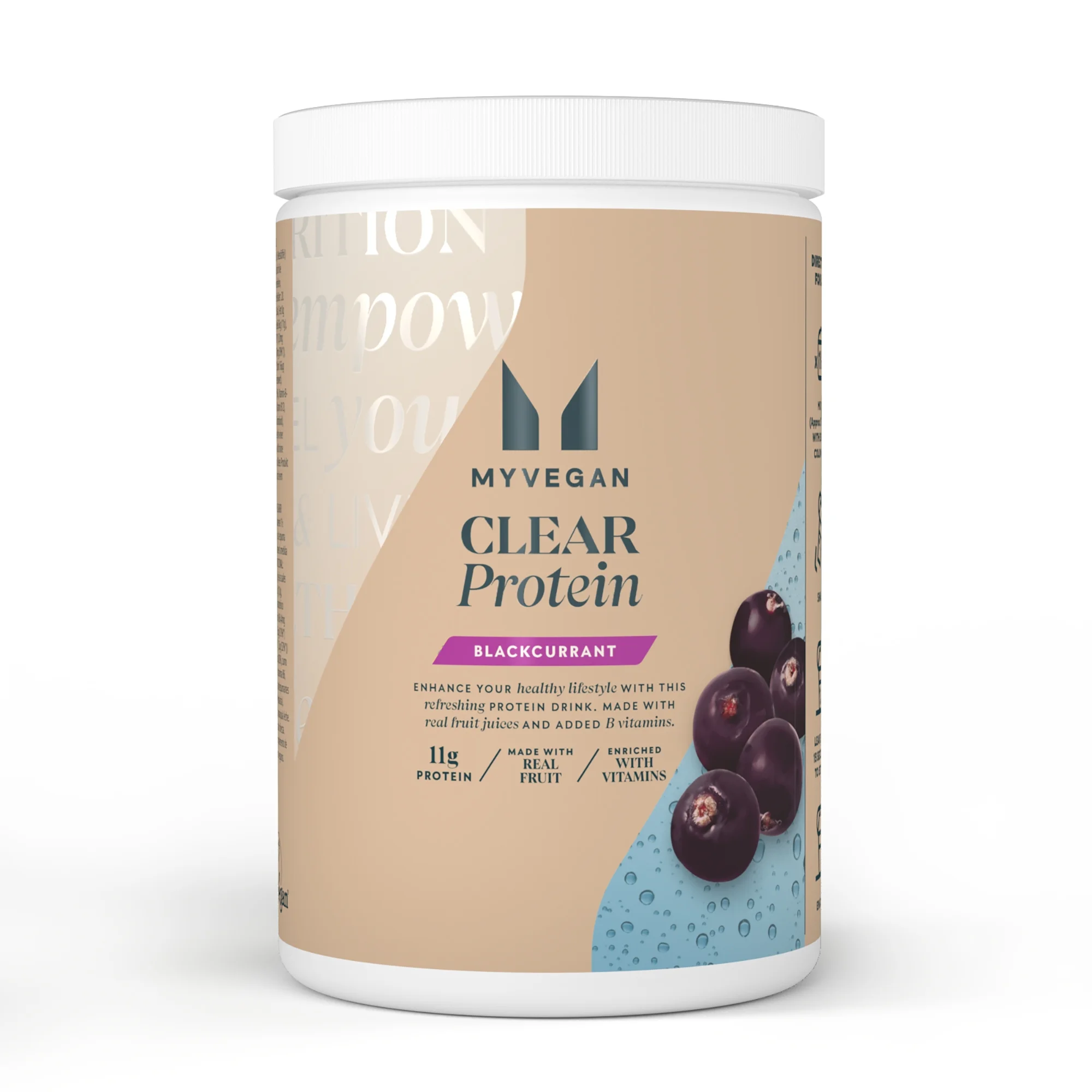 Clear Vegan Protein - 20servings - Blackcurrant Image 1