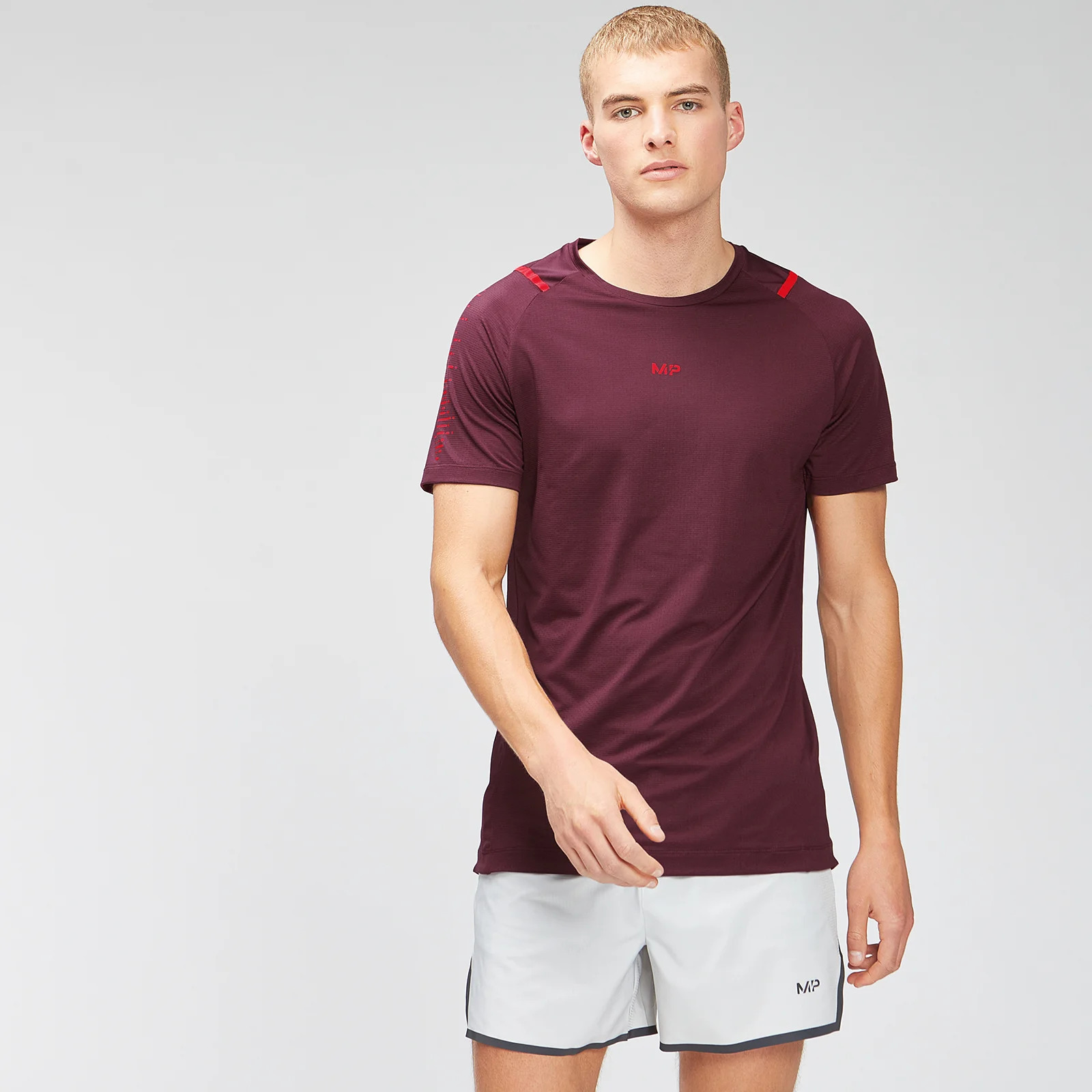 MP Men's Velocity Short Sleeve T-Shirt - Merlot - XS Image 1