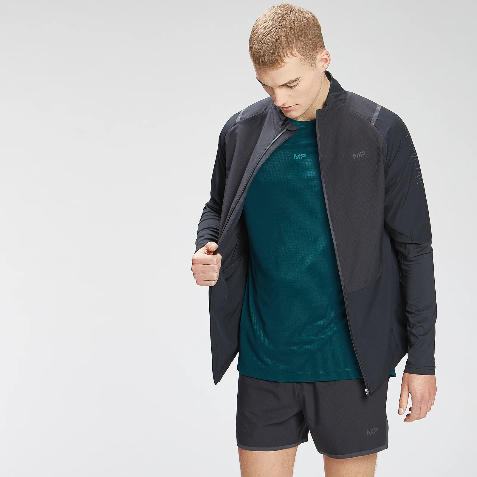 MP Men's Velocity Track Top - Black - XXS Image 1