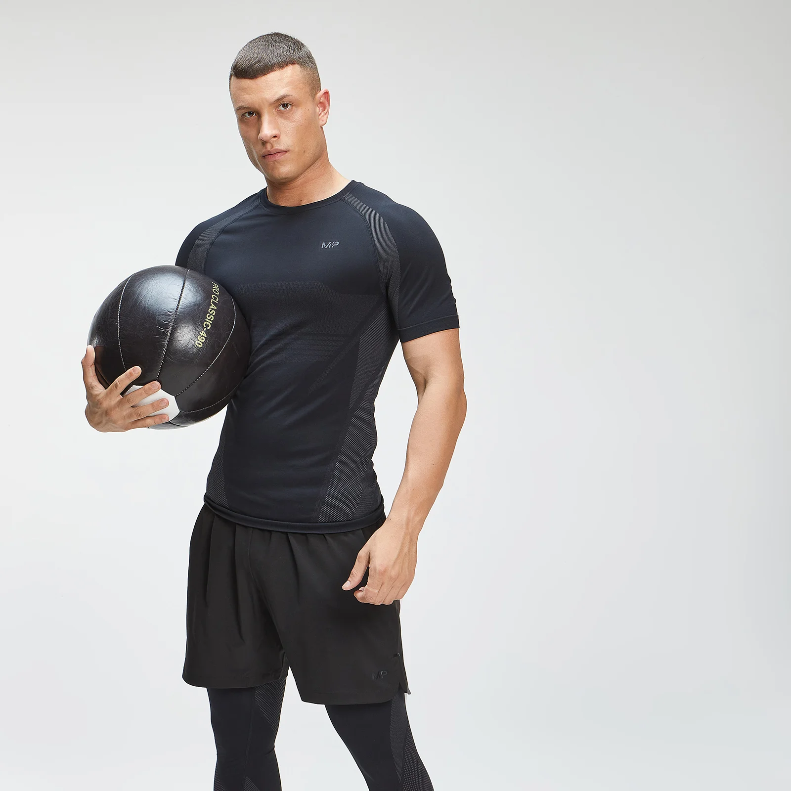MP Men's Tempo Seamless T-Shirt - Black - XXS Image 1
