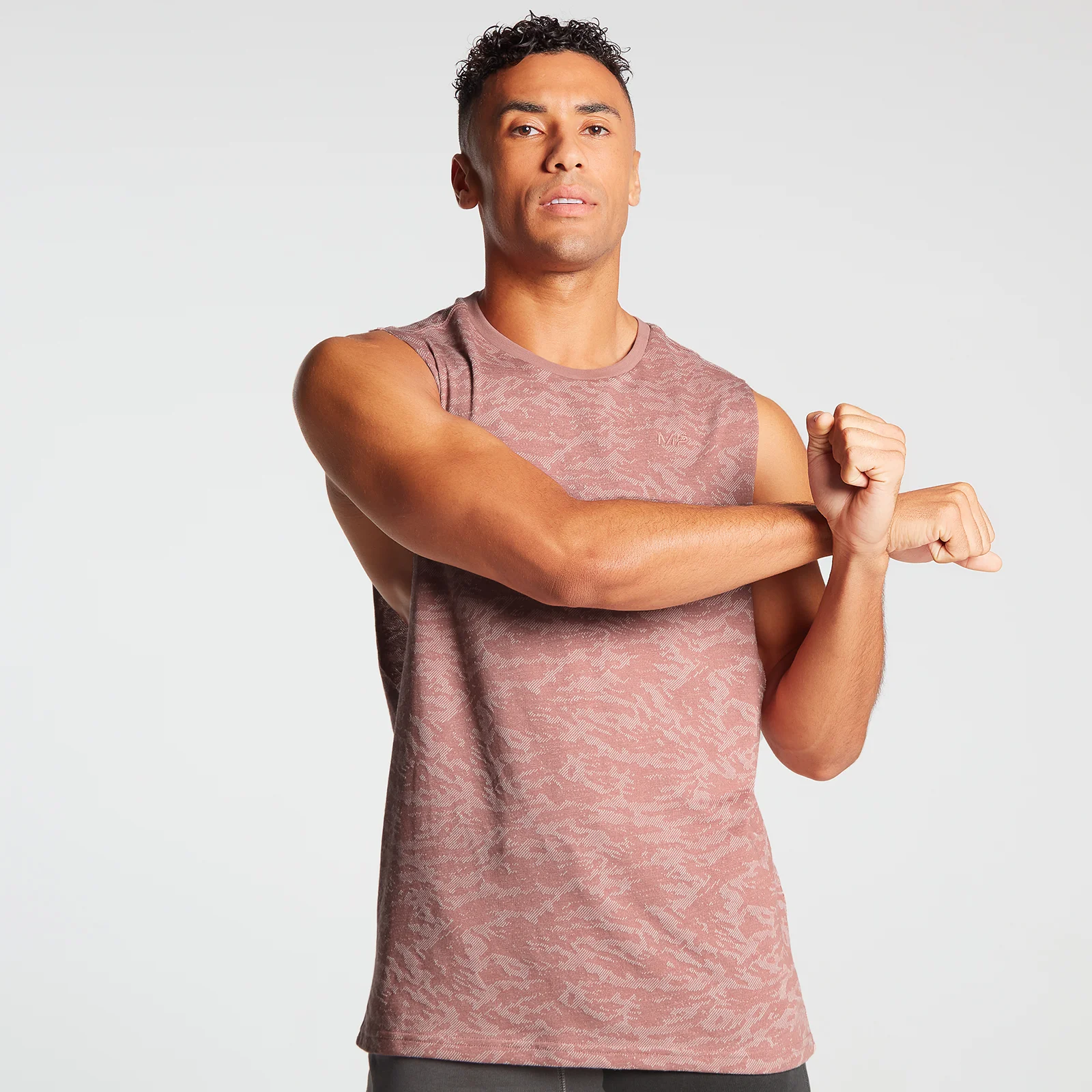 MP Men's Training Camo Tank Top - Dust Pink - XXS Image 1