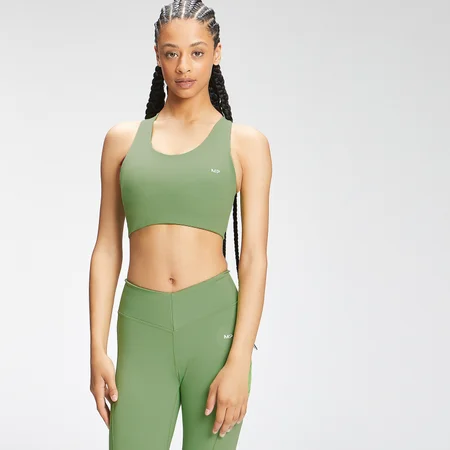 MP Women's Tempo Cross Back Repreve® Sports Bra - Apple Green