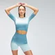 MP Women's Velocity Seamless Crop Top - Ocean Blue