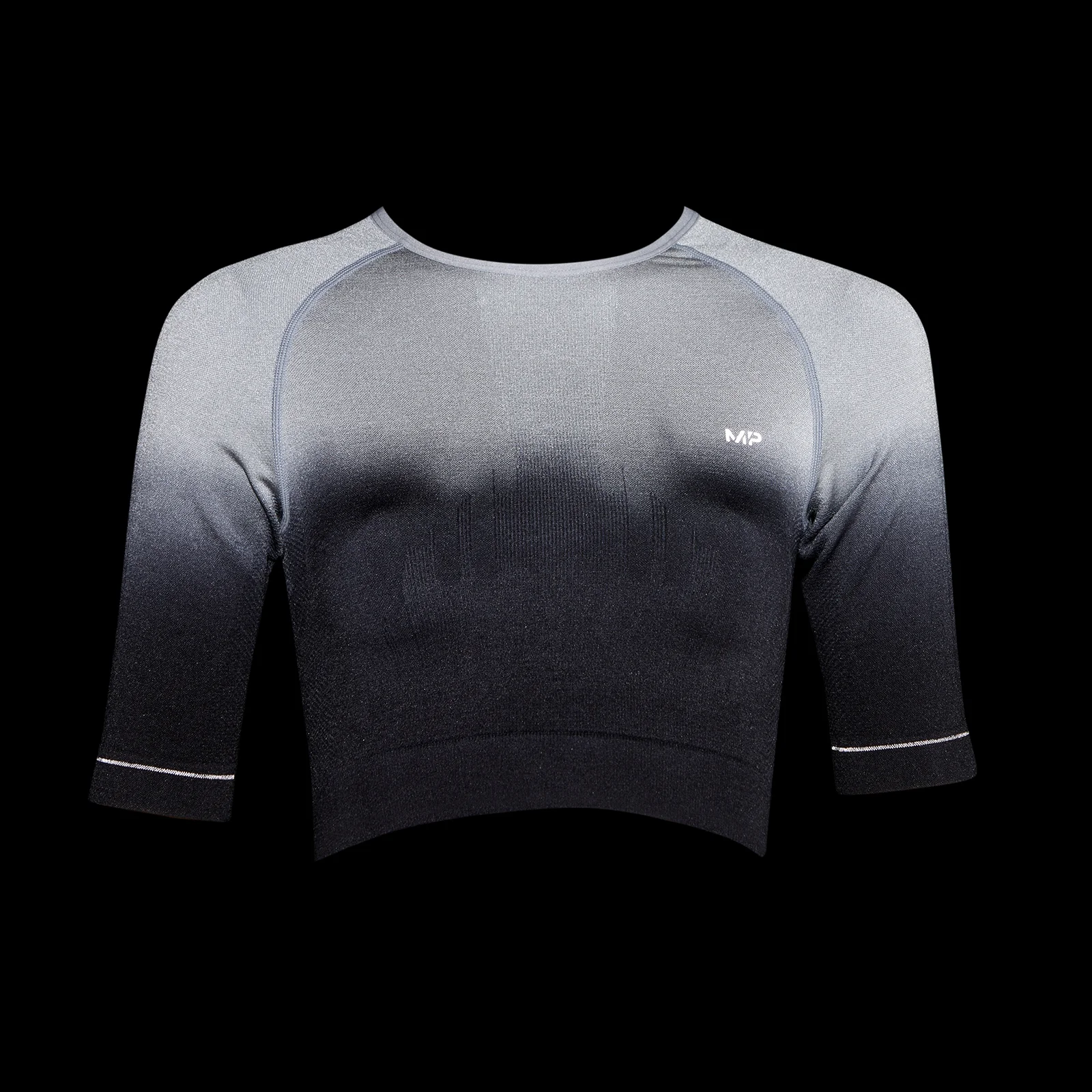 MP Women's Velocity Seamless Crop Top - Black - S Image 1