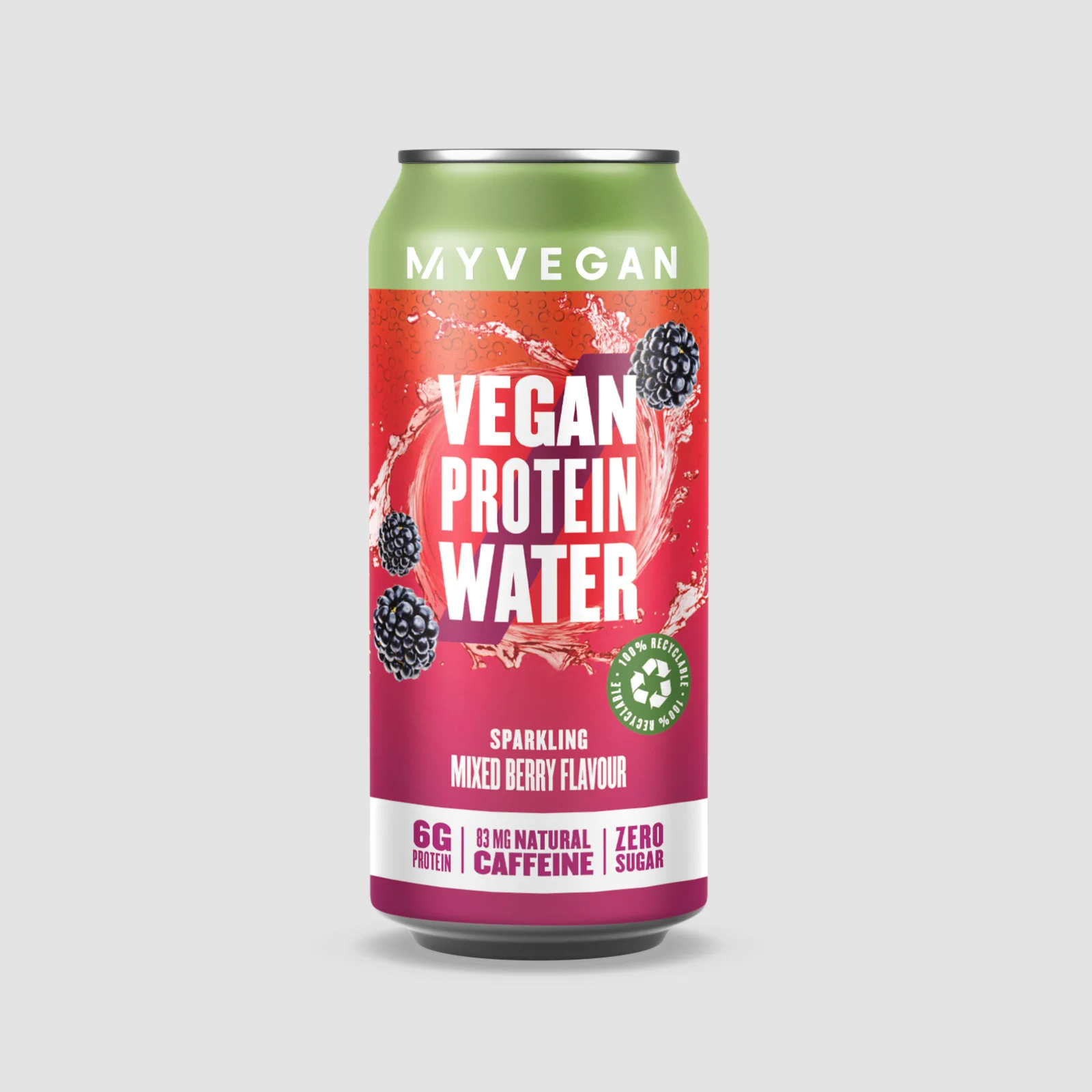 Vegan Sparkling Protein Water (Sample) - 330ml - Mixed Berry Image 1