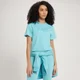 MP Women's Fade Graphic Crop T-Shirt - Powder Blue