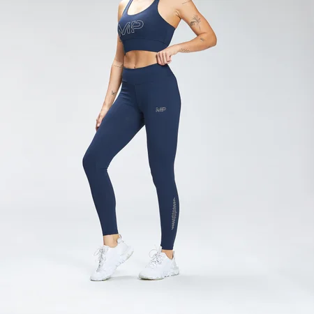 MP Women's Repeat Mark Graphic Training Leggings - Petrol blue