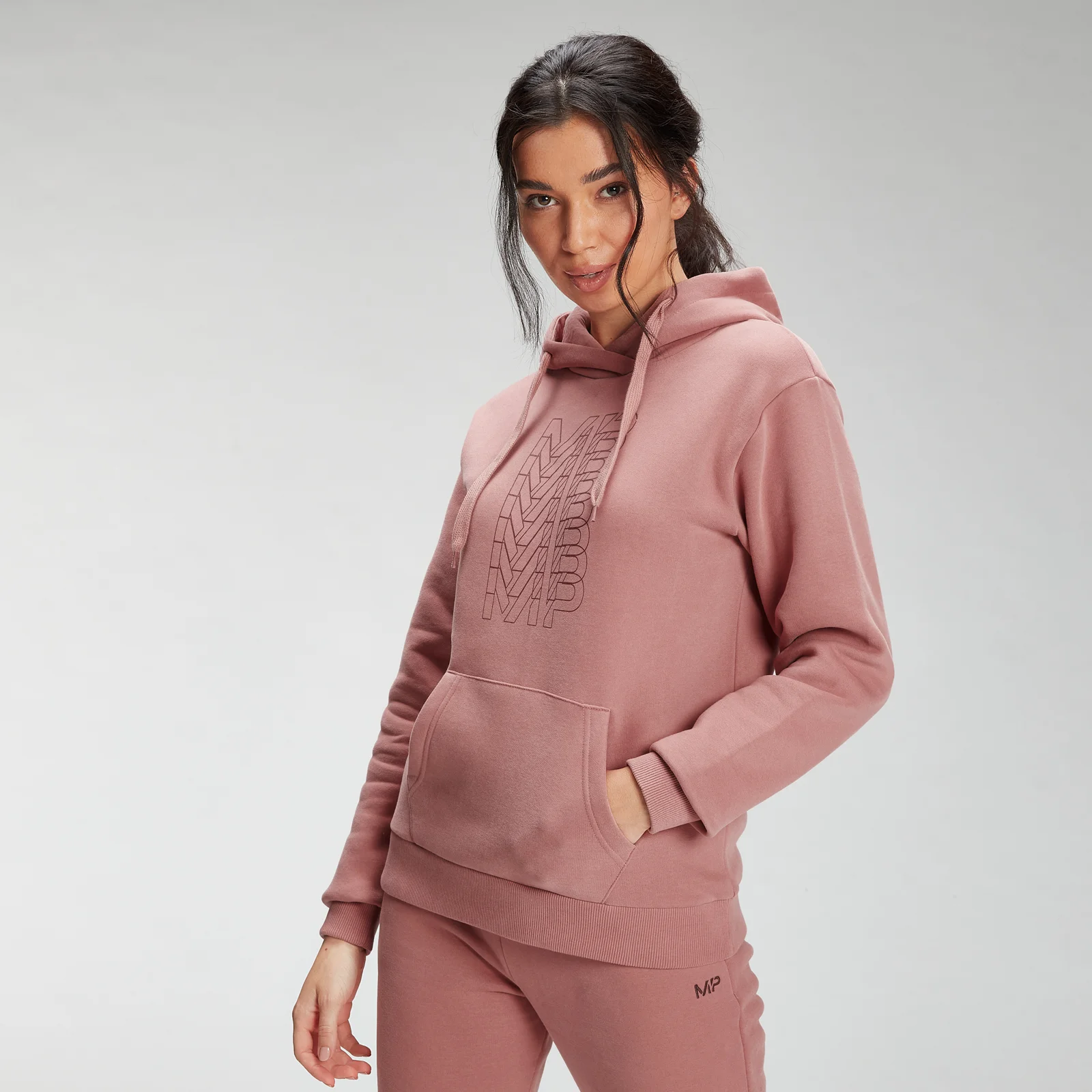 MP Women's Repeat MP Hoodie - Dust Pink - XXS Image 1