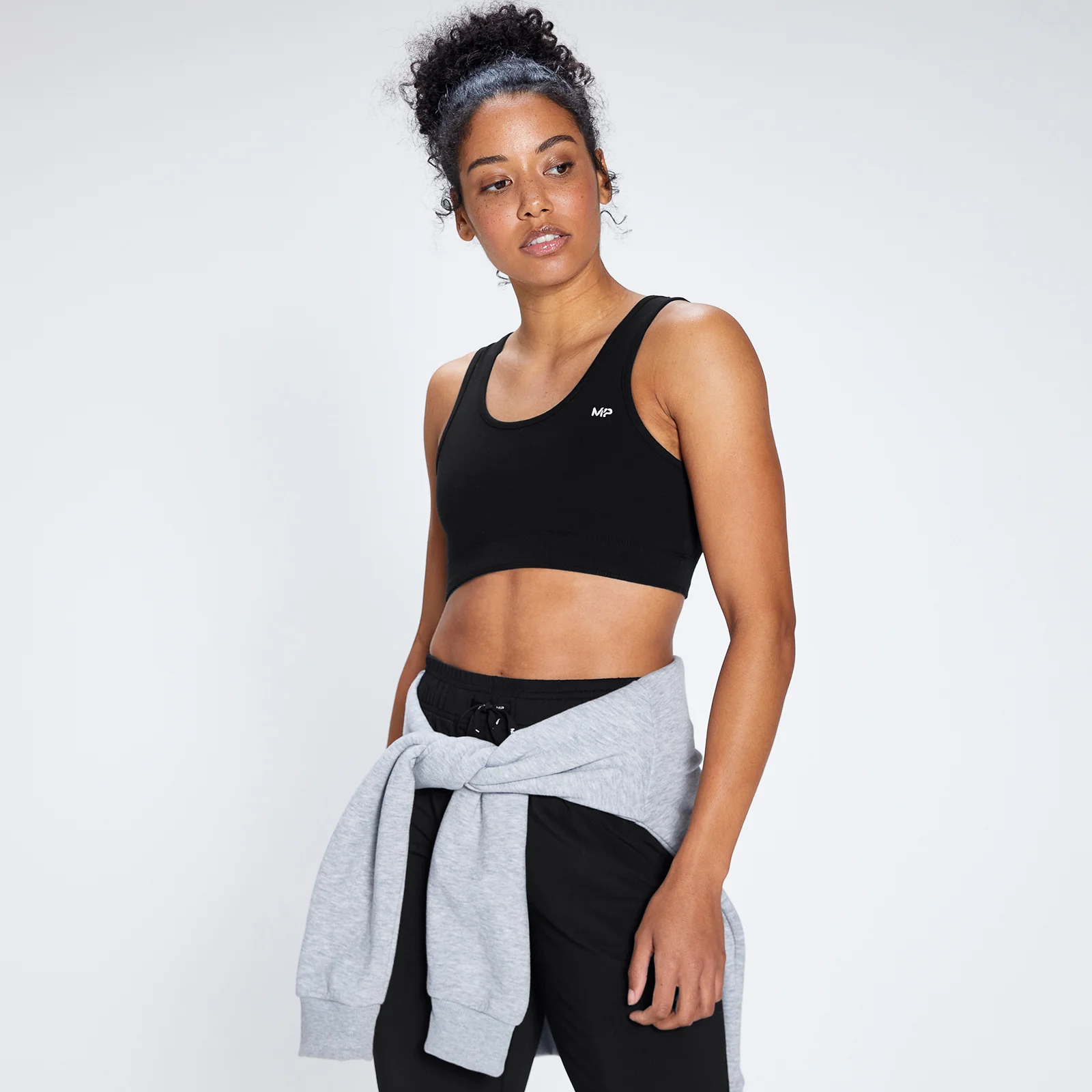 MP Women's Rest Day Wide Strap Sports Bra - Black - XS Image 1