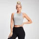 MP Women's Rest Day Cropped Rib Vest - Grey Marl