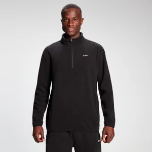 MP Men's Rest Day Fleece 1/4 Zip - Black - Size S