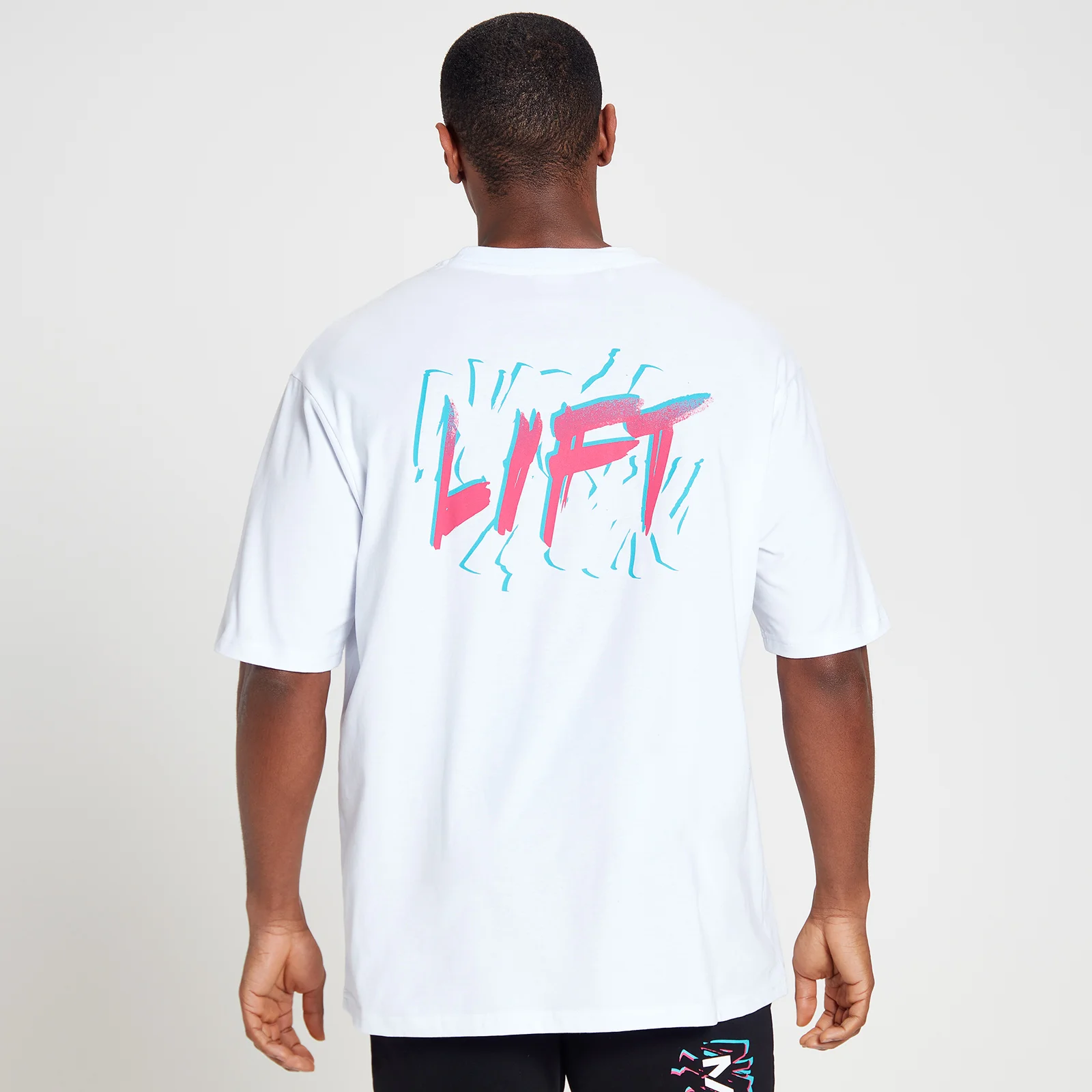 MP Men's Retro Oversized Lift T-Shirt - White - XXS Image 1