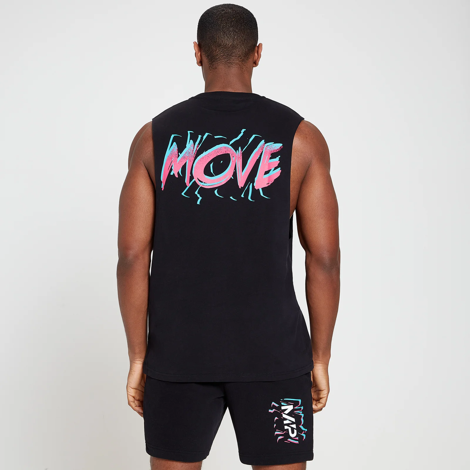 MP Men's Retro Drop Armhole Move Tank Top - Black - XXS Image 1