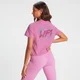 MP Women's Retro Lift Short Sleeve Crop Top - Pink