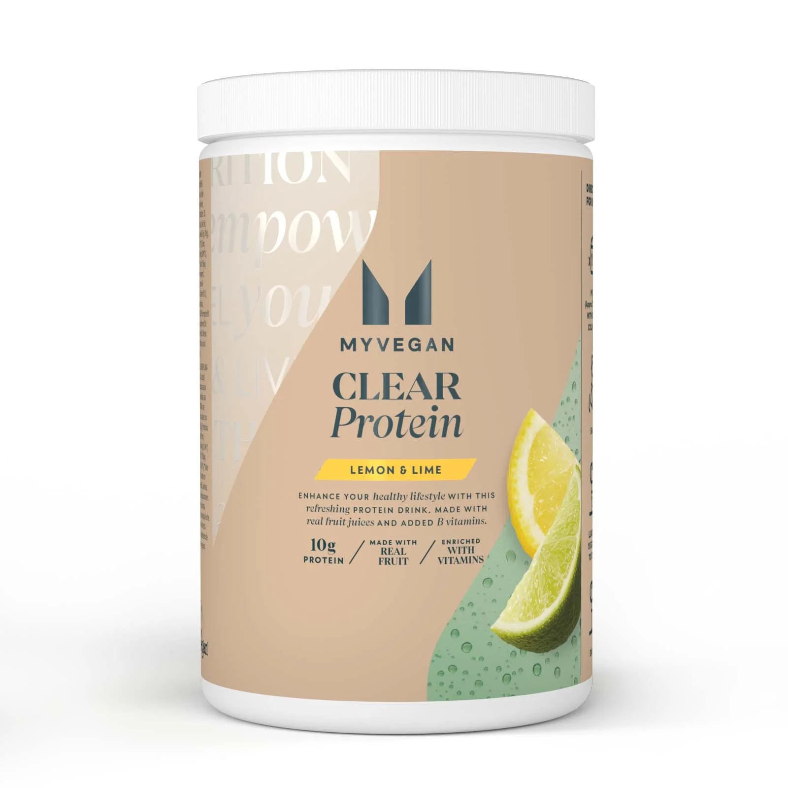 Clear Vegan Protein - 40servings - Lemon & Lime Image 1