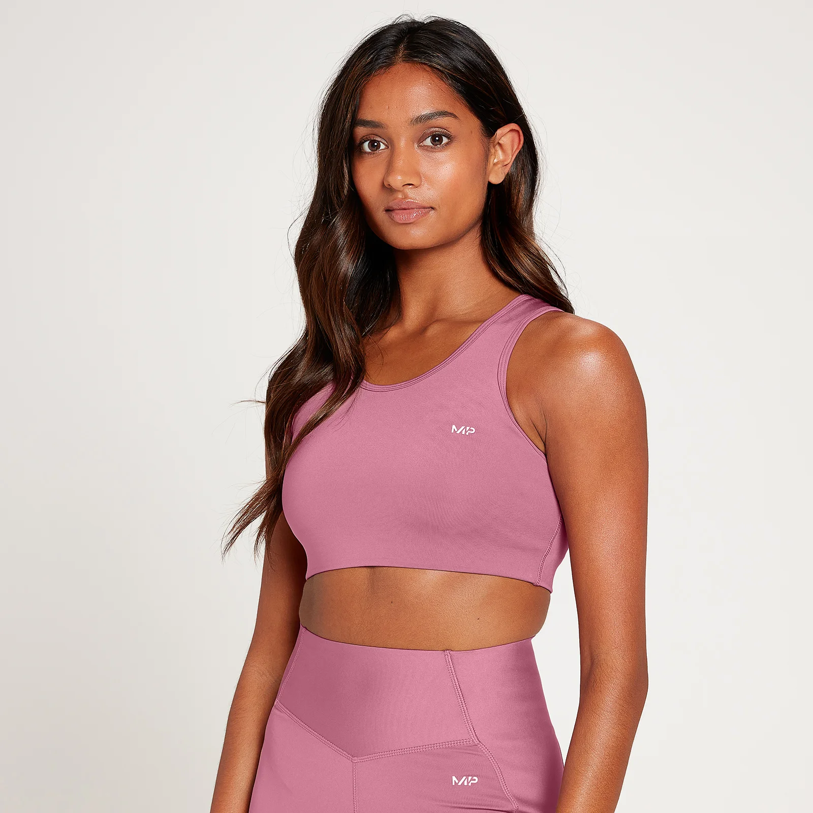 MP Women's Sculpt Laser Cut Sports Bra - Mauve - XL Image 1