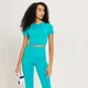 MP Women's Shape Seamless Crop Top - Lagoon