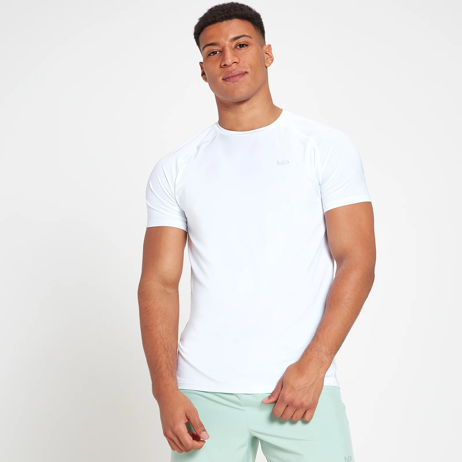 MP Men's Velocity Short Sleeve T-Shirt - White - M Image 1