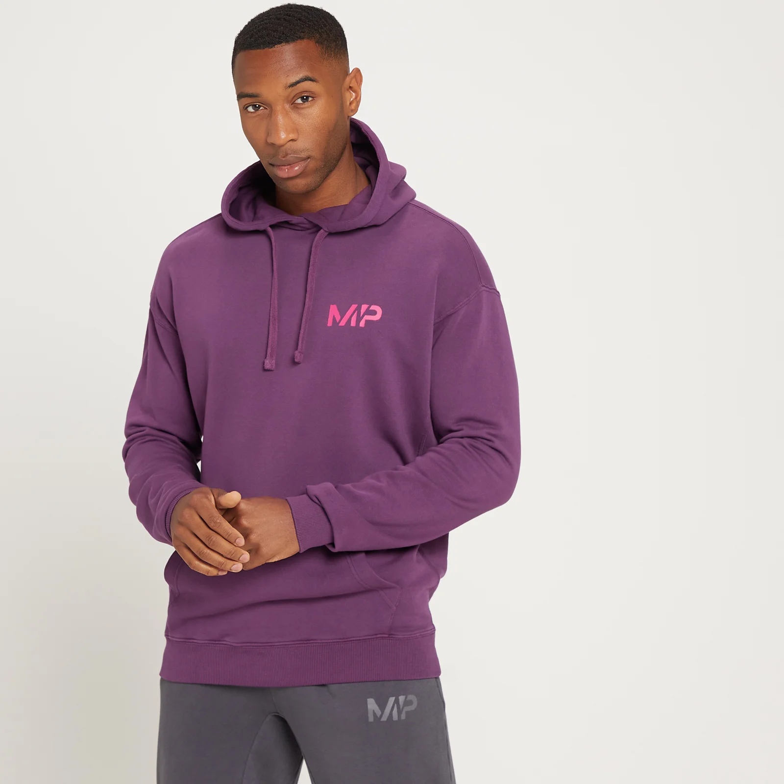 MP Men's Adapt Washed Hoodie - Dark Purple - XXS Image 1