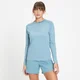 MP Women's Run Life Training Long Sleeve T-Shirt - Stone Blue/ White