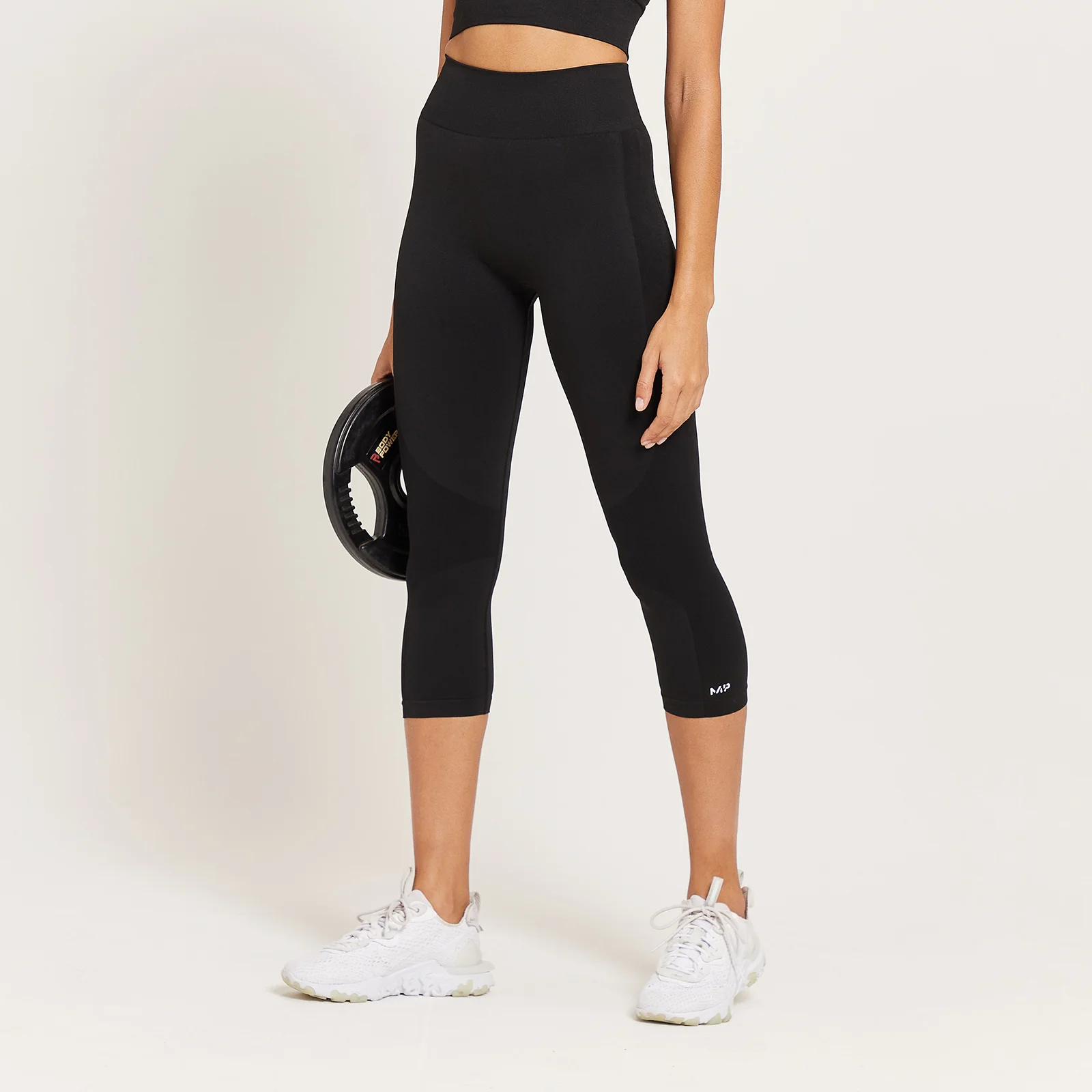 MP Women's Curve High Waisted 3/4 Leggings - Black - XS Image 1