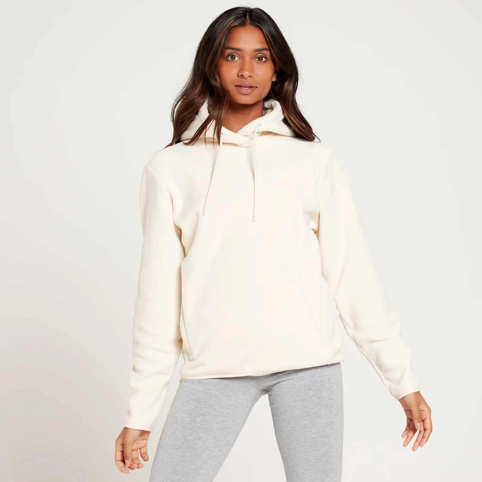 MP Women's Fleece Overhead Hoodie - Ecru - XXS Image 1
